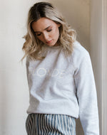 Brunette The Label || "Blonde" || Crewneck Sweatshirt (Pebble Grey)