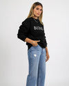 Brunette The Label || "Blonde" || Classic Crewneck Sweatshirt (Black)
