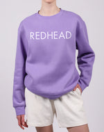 Brunette the Label || "Redhead" Classic Crew Sweatshirt || Violet