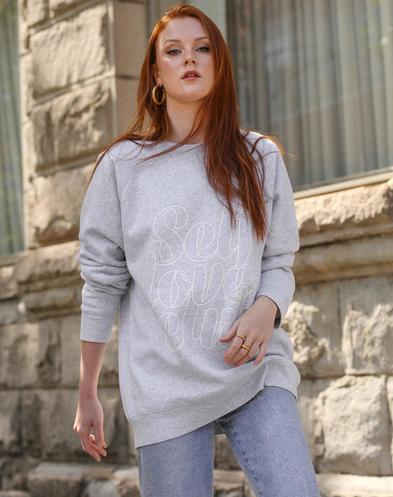 Brunette The Label | The "SELF LOVE CLUB" Big Sister Crew | Pebble Grey