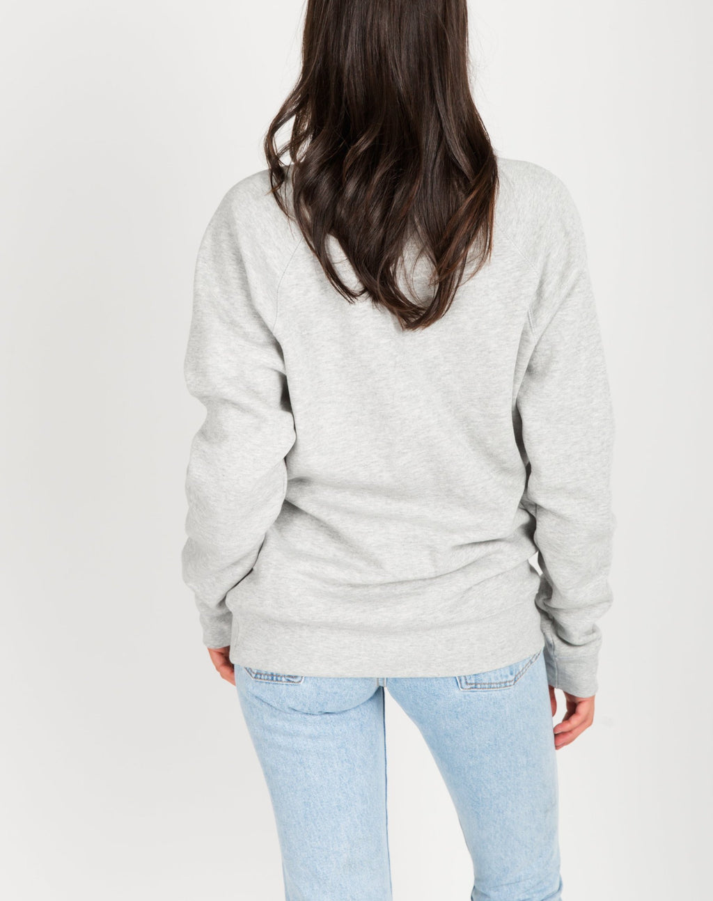 Brunette The Label || "Brunette" || Classic Crew Sweatshirt (Pebble Grey)
