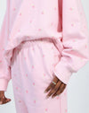 Brunette the Label x Birds Papaya || "Rose Garden" Best Friend Jogger || Papaya Pink