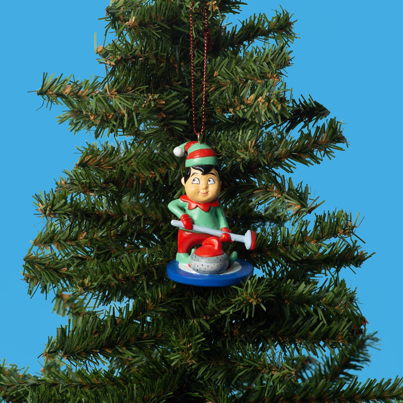 Santa & Elf Curling Ornament Pack