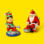 Santa & Elf Curling Ornament Pack