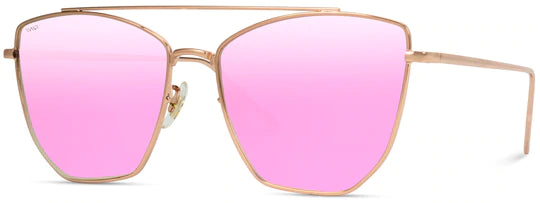 "Sadie" Sunglasses || Rose Gold Frame / Pink Lens