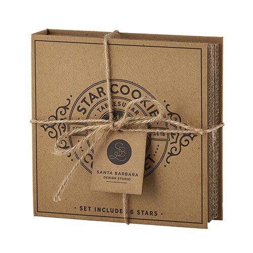 Set of 6 Star Shaped Cookie Cutters
