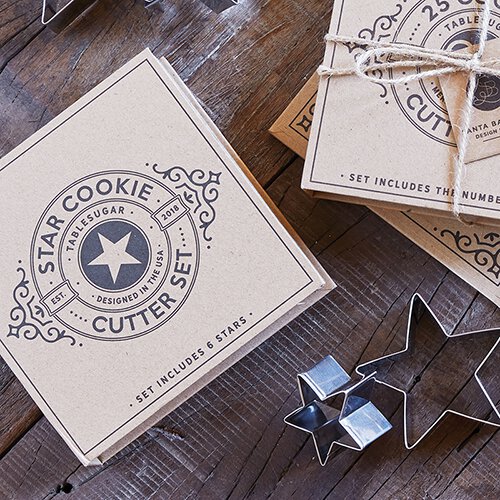 Set of 6 Star Shaped Cookie Cutters