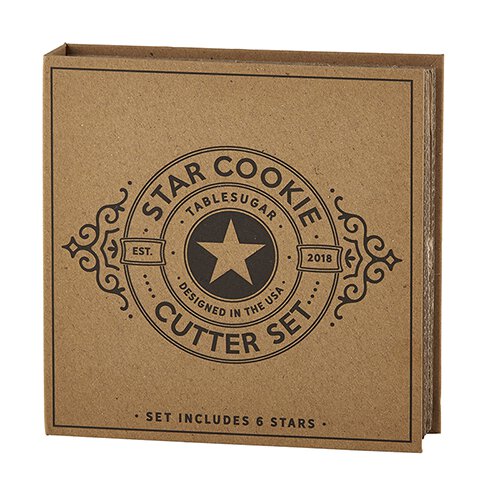 Set of 6 Star Shaped Cookie Cutters