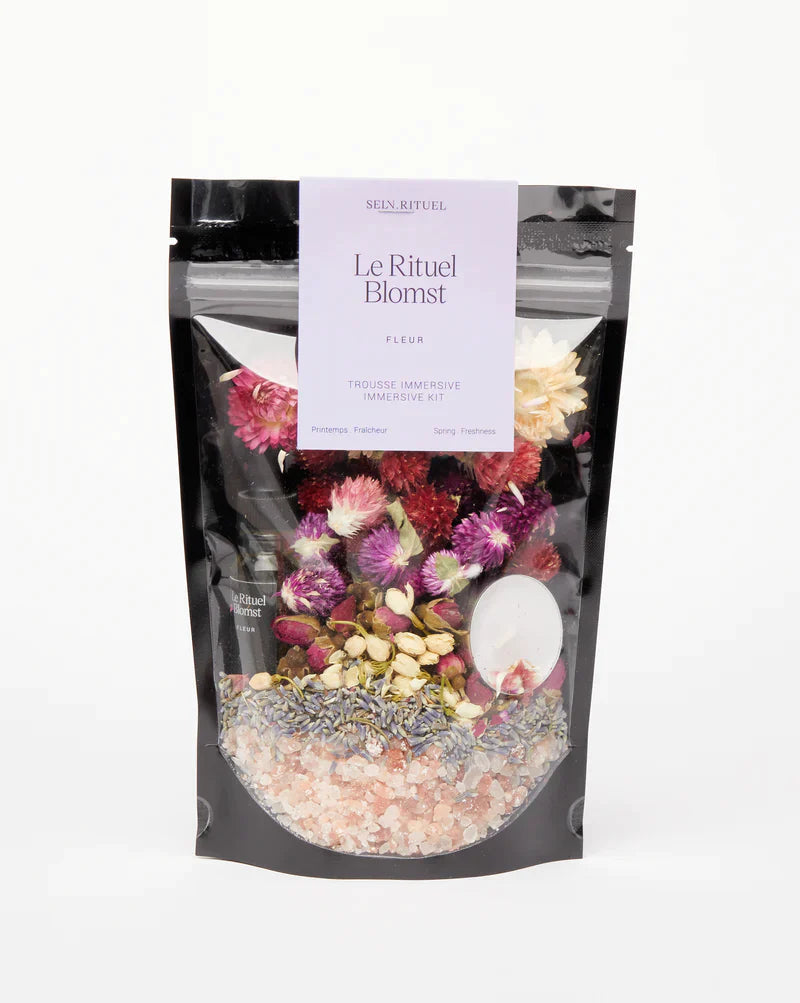 Selv Rituel || "Rituel Blomst" Immersive Bath Kit || Lilac & Lily of the Valley