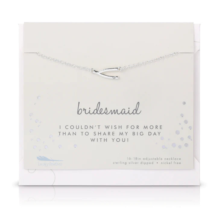 Best Day Ever Necklace || "Bridesmaid" Necklace + Card