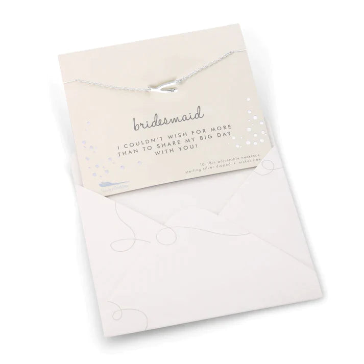 Best Day Ever Necklace || "Bridesmaid" Necklace + Card