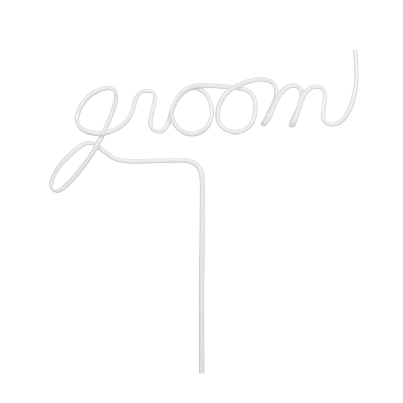 "Groom" Word Straw