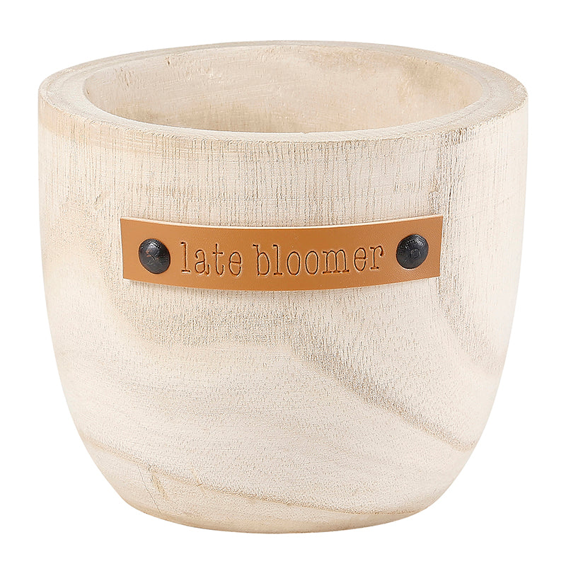 "Late Bloomer" Wood Planter
