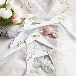 "Flower Girl" Wooden Wedding Hanger
