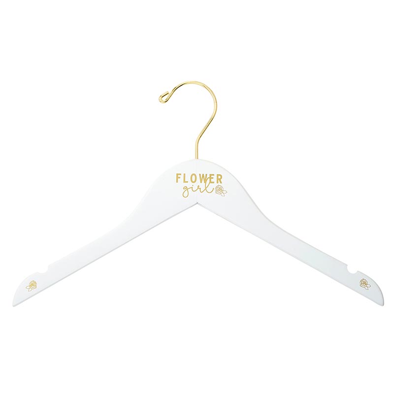 "Flower Girl" Wooden Wedding Hanger