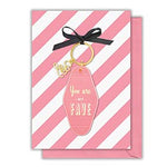 "You Are My Fave" Thank You Keychain Card