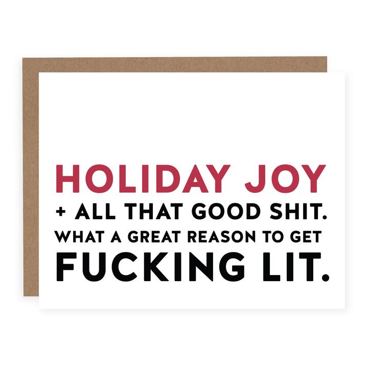 "Holiday Joy & Good Shit" || Holiday Card