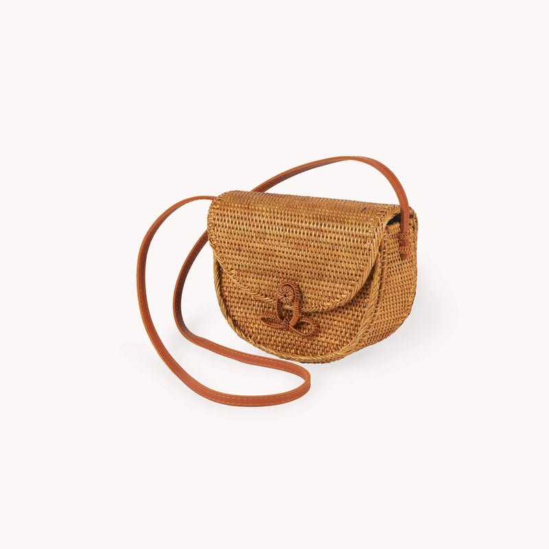 Half Moon Bali Bag || Caramel