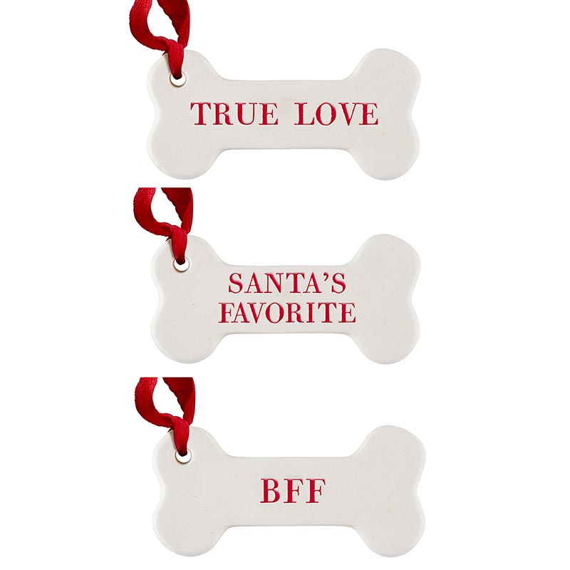 "Santa's Favorite" Pet Ornament Set || Set of 3 Ornaments