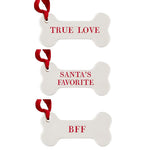 "Santa's Favorite" Pet Ornament Set || Set of 3 Ornaments