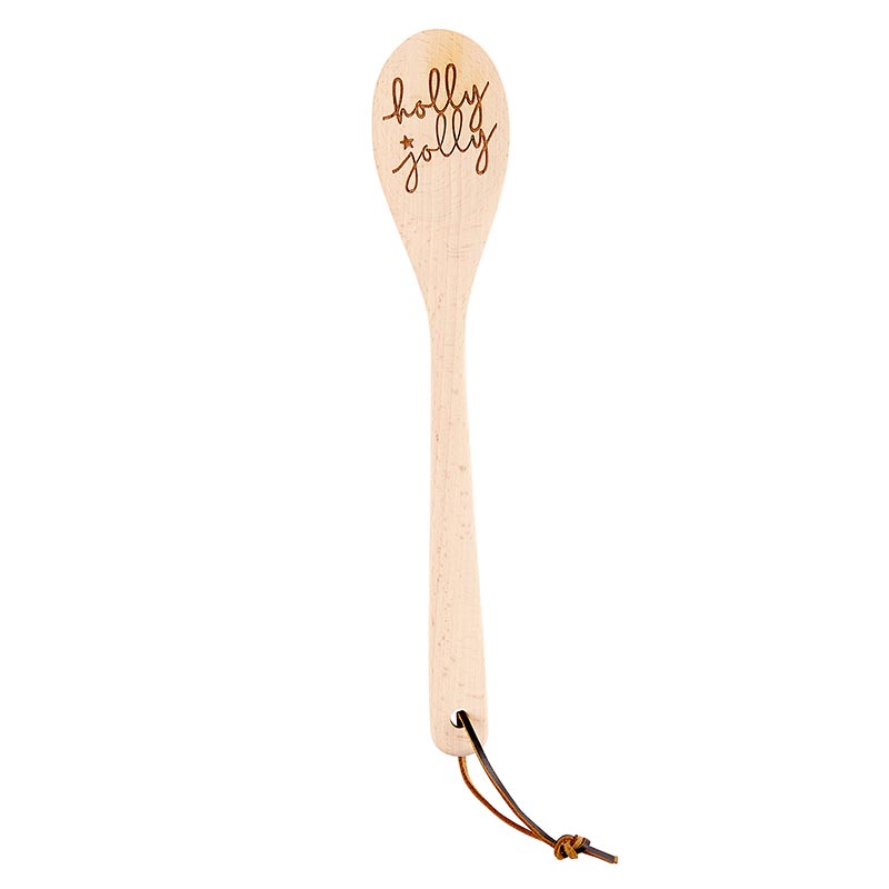 "Holly Jolly" || Wooden Baking Spoon
