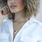 January Birthstone Necklace (Garnet) || Protection