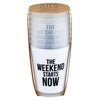"The Weekend Starts Now" Plastic Party Cups (Set of 8)