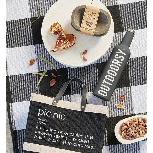 "Picnic" Definition Mini Market Tote