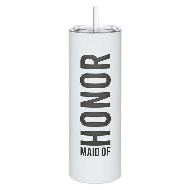 "Maid of Honor" 20oz Matte Tumbler w/ Straw