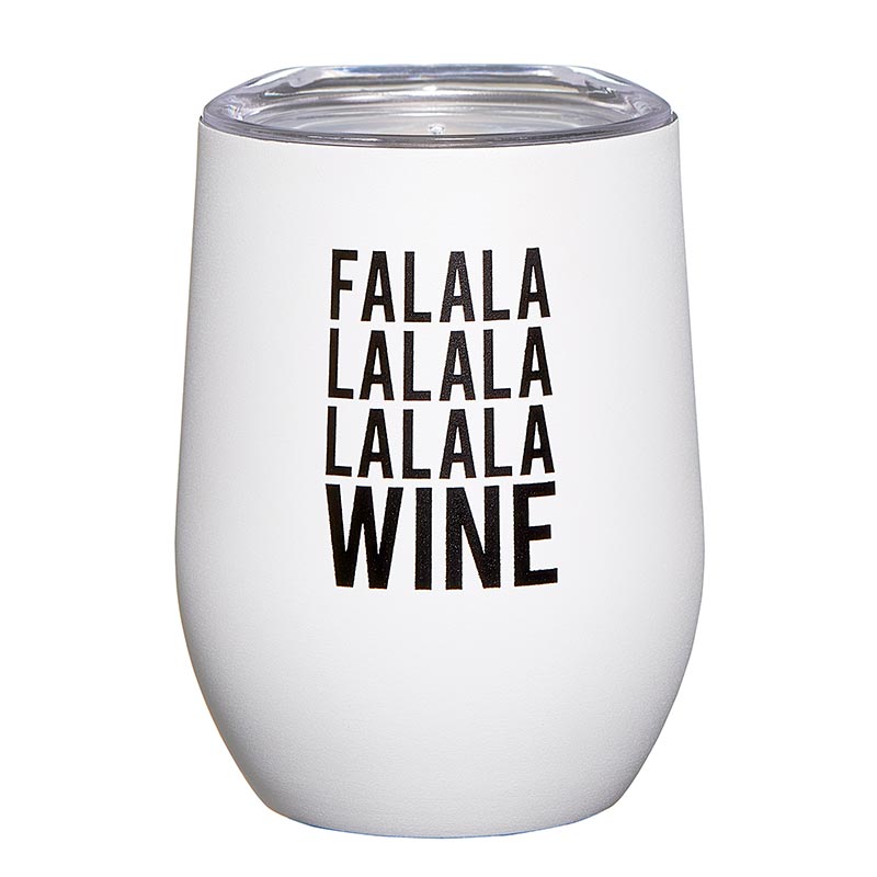 "Fa La La Wine" 12oz Matte Tumbler