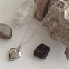 "Total Eclipse of the Heart" Tiny Heart Shaped Locket (Silver)