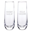 "Juice Cleanse" Mimosa Glass Set (Package of 2 Glasses)