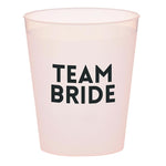 "Bride + Team Bride" Plastic Cups (Set of 8)