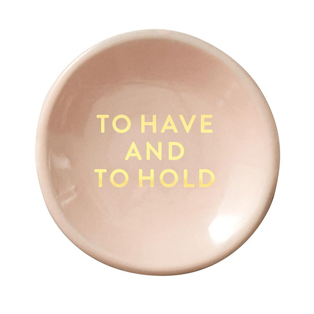 "To Have And To Hold" Ceramic Dish & Earring Set