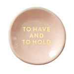 "To Have And To Hold" Ceramic Dish & Earring Set