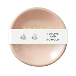 "To Have And To Hold" Ceramic Dish & Earring Set