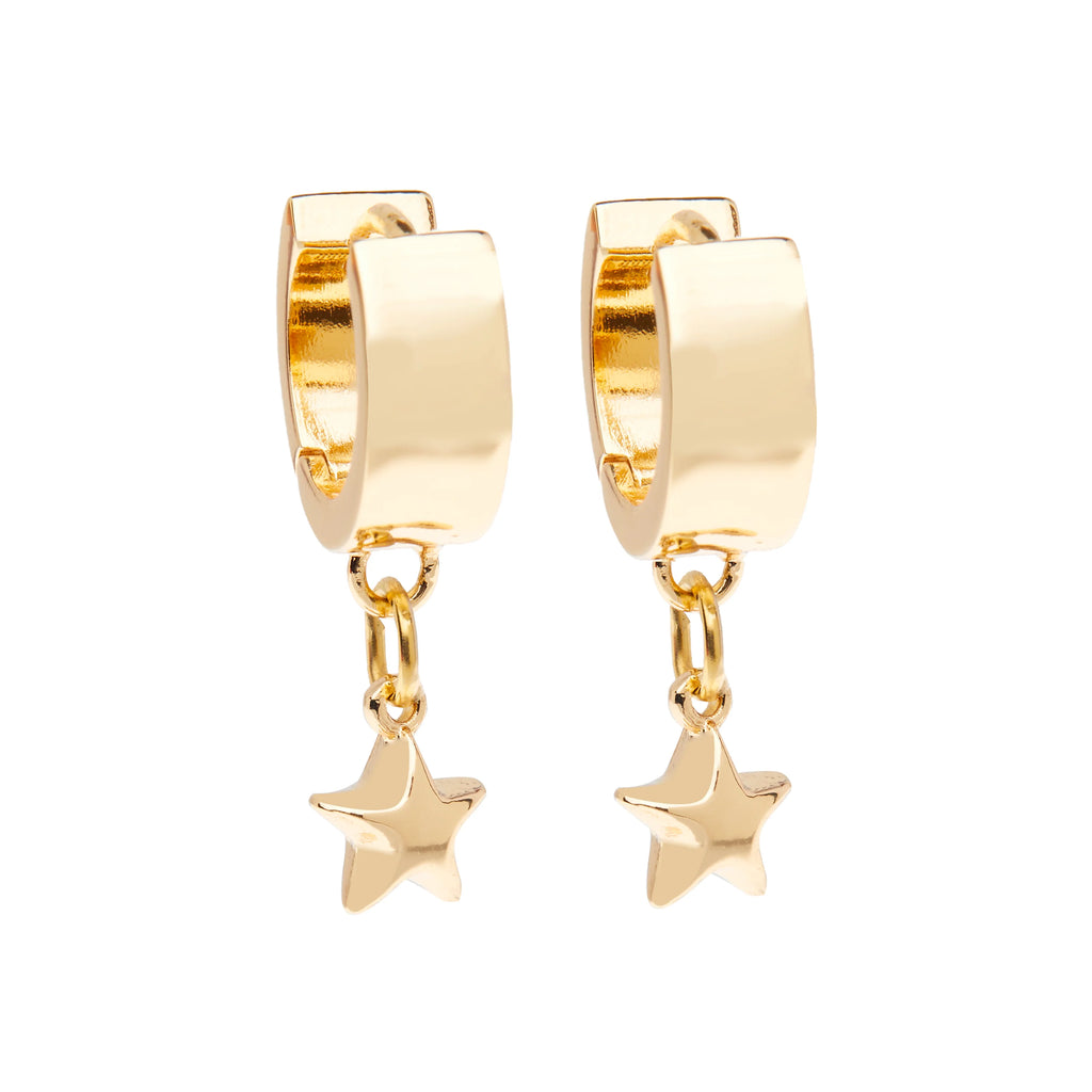 "Puffy Star" Earrings (Gold)
