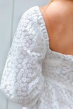 "The Tinsley" Square Neck Puff Sleeve Dress