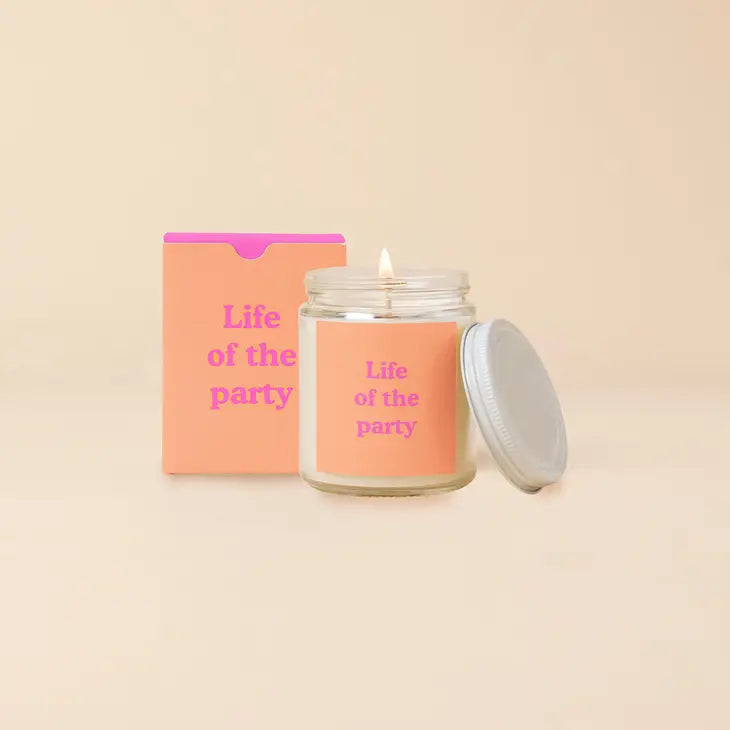 "Life of the Party" 8oz Soy Candle || Bubbly Champagne