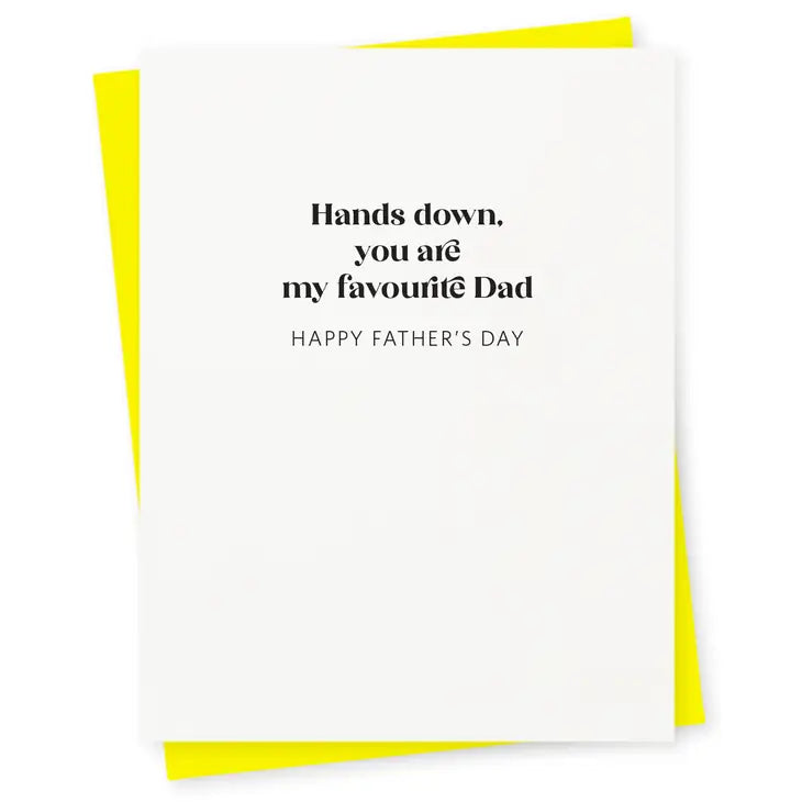"Hands Down You Are My Favorite Dad" Father's Day Card