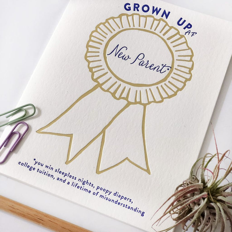 Grown Up AF - New Parent Card