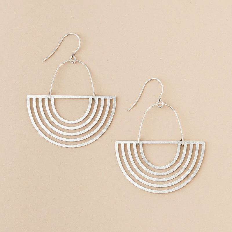 Solar Rays Earrings || Sterling Silver