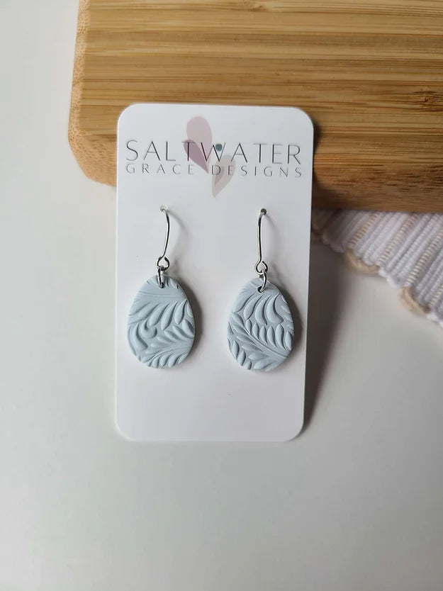Saltwater Grace Designs || Easter Egg Dangles (Mint)