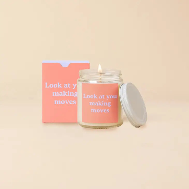"Look At You Making Moves" 8oz Soy Candle || Jasmine, Lime & Oud