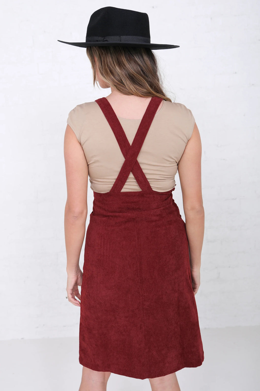 The Evie Overall Dress || Apple Butter