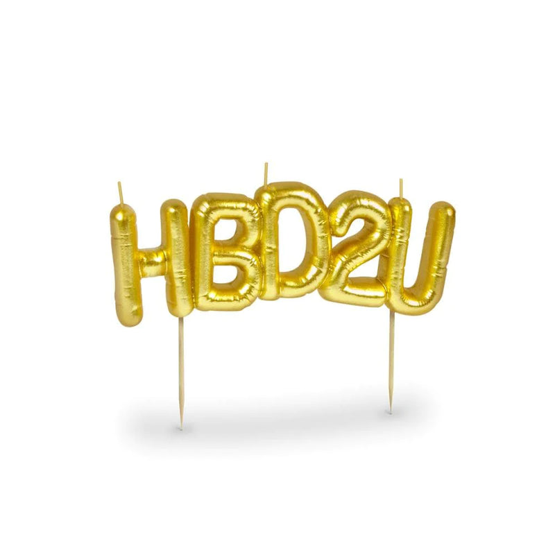 "HBD2U" Party Candles