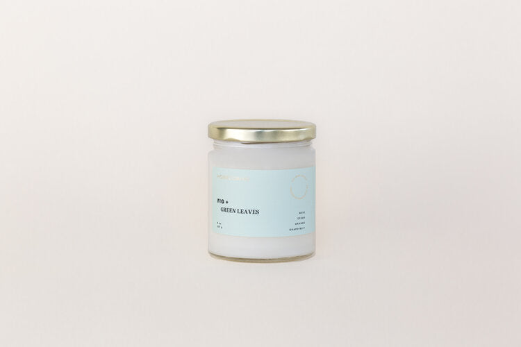 Homecoming || Fig + Green Leaves 8oz Soy Candle