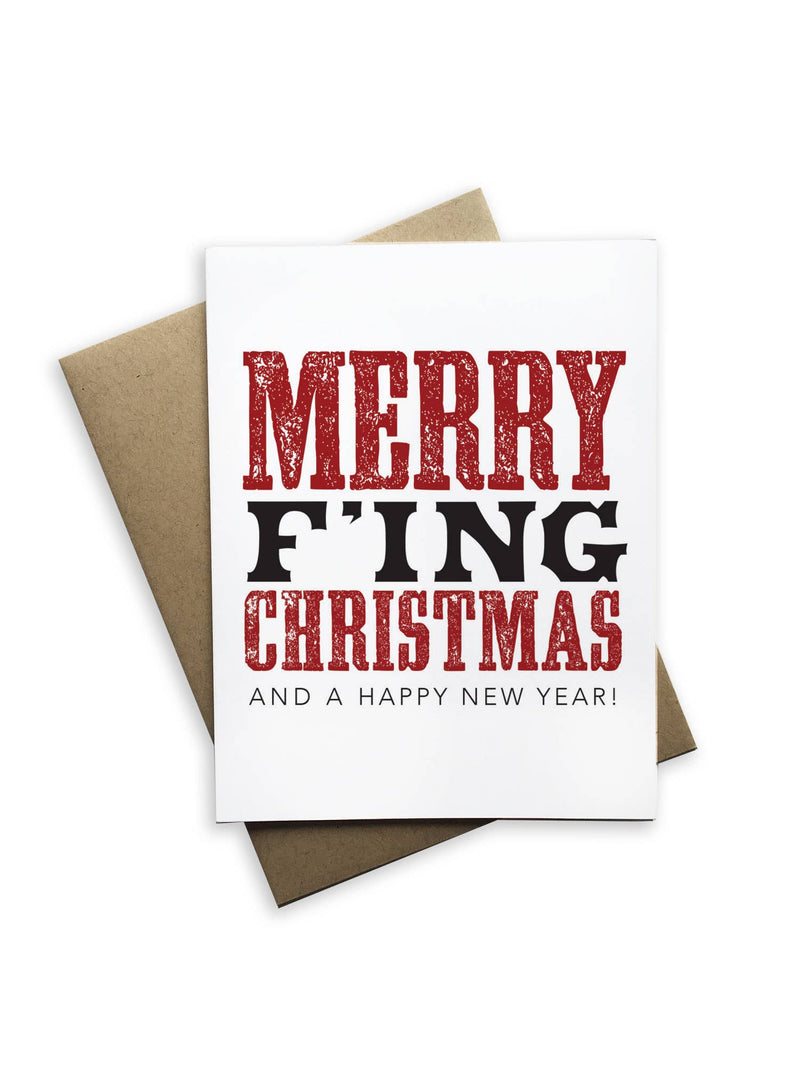 "Merry F'ing Christmas & Happy New Year" Holiday Card