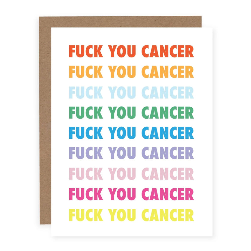 "Fuck You Cancer" || Empathy / Friendship / Encouragement Card