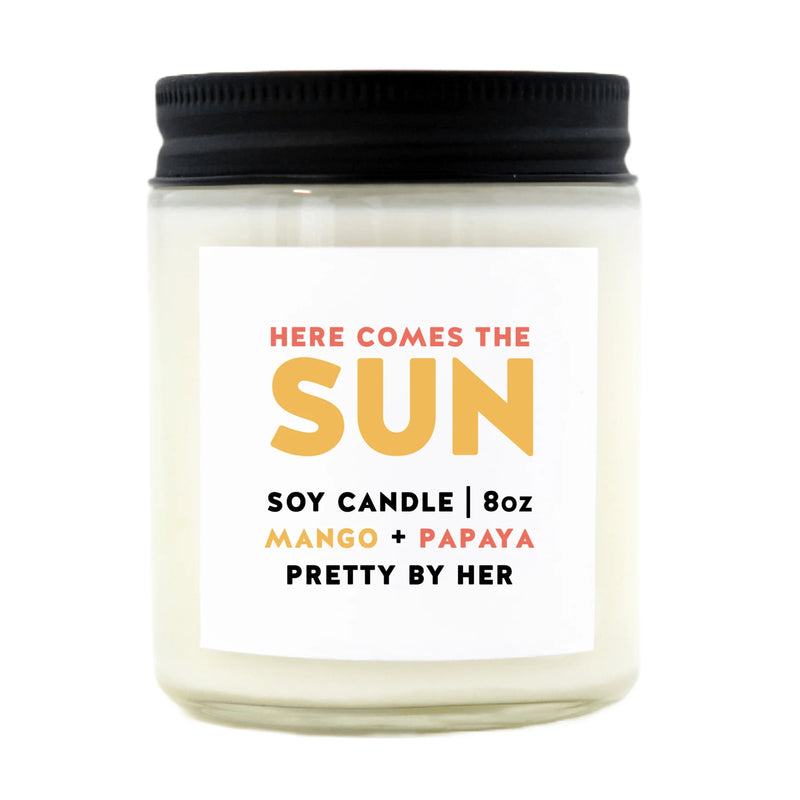 "Here Comes The Sun" | 8oz Soy Wax Candle
